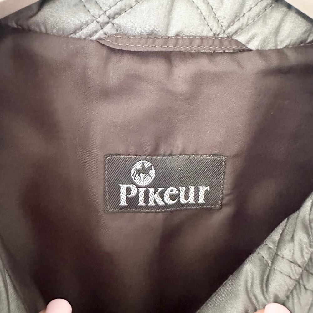 Pikeur Silver Grey Quilted Equestrian Preppy Riding Full Zip Vest Women 10 - Picture 7 of 12